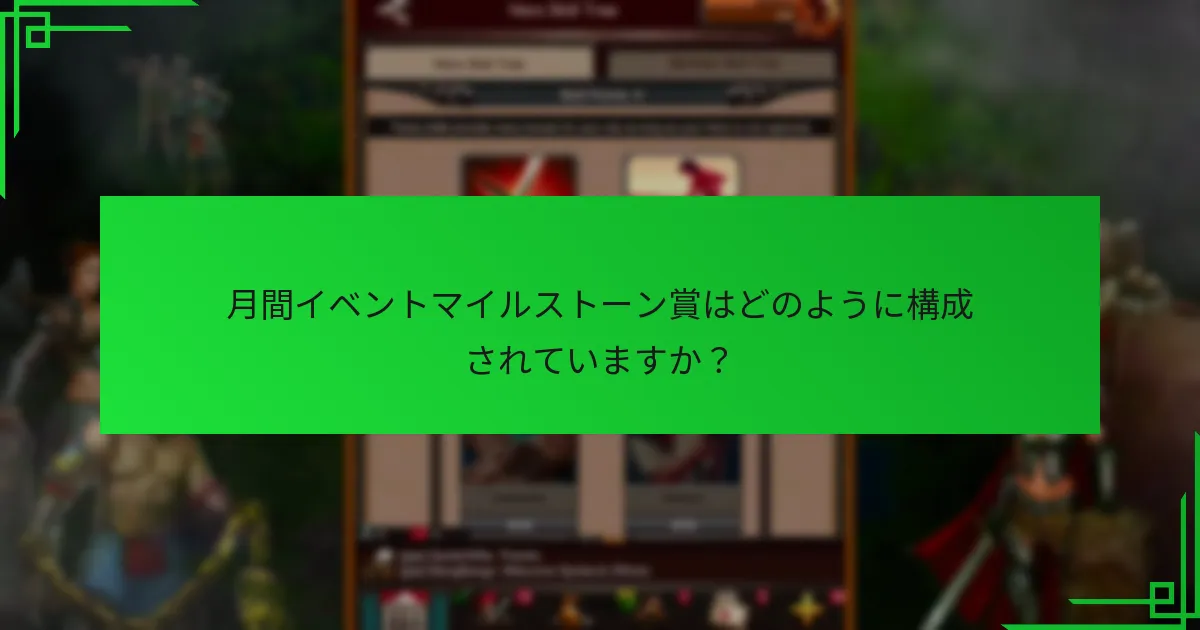 月間イベントマイルストーン賞は過去のイベントとどのように比較されますか？